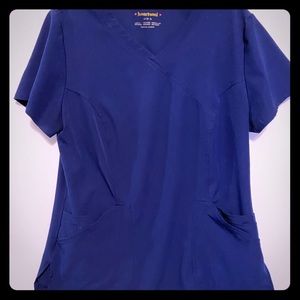 Navy HeartSoul Scrub Top